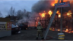 СК завел еще одно дело после пожара на шиномонтаже в Ленинградской области